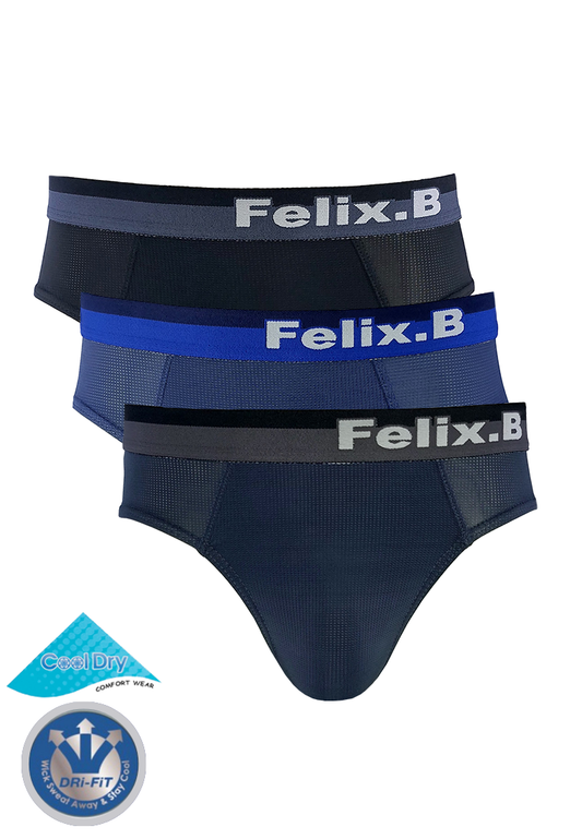 Felix.B Superfine Microfiber Spandex Mini Brief 3n1 FB1151-3