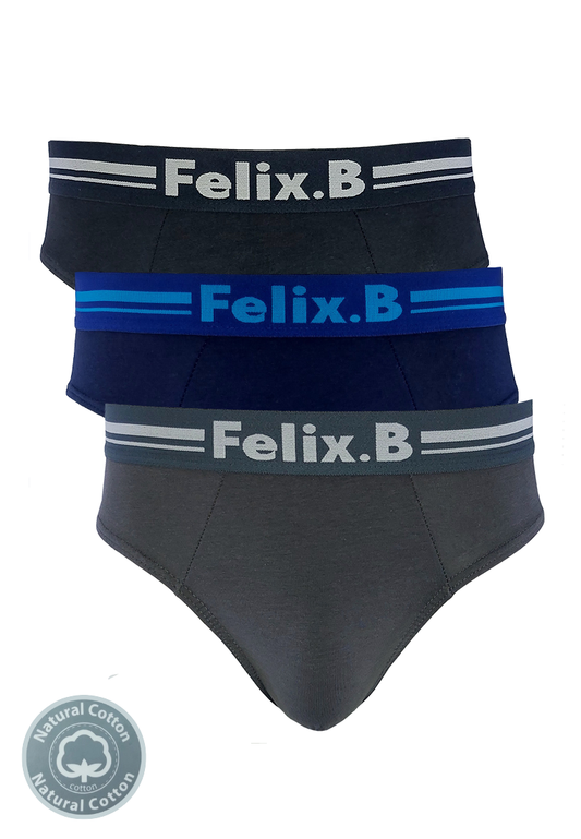Felix.B Cotton Spandex Mini Brief 3in1 FB1127-3