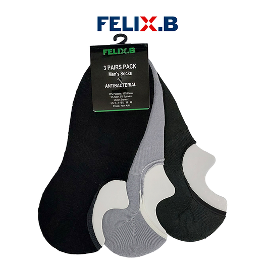 Felix.B Hidden Socks 3pairs FBSC029-3