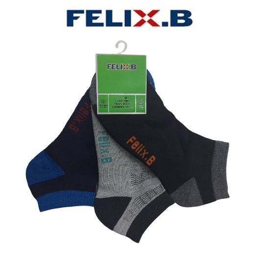 Felix.B Ankle Socks 3pairs FBSC052-3