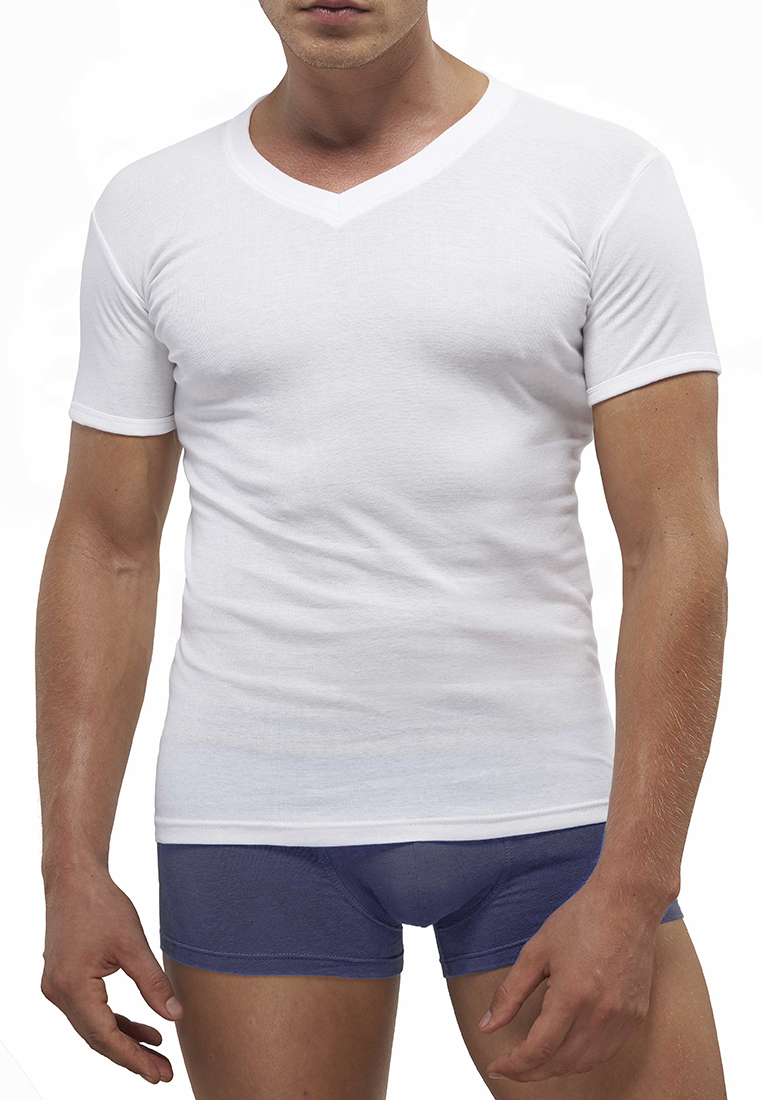 Felix.B Cotton T'shirt V Neck Tubular/press body 3in1